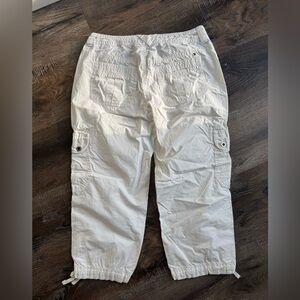 Tommy Hilfiger White Cargo Capri Pants